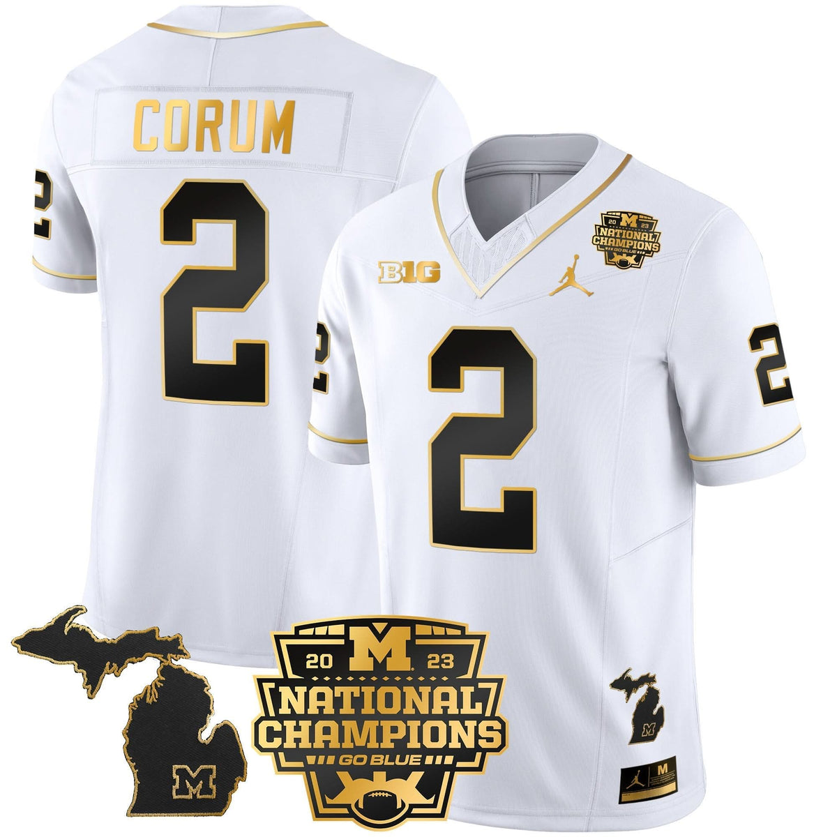 MW 2023 National Champions Patch Gold Vapor Jersey V3