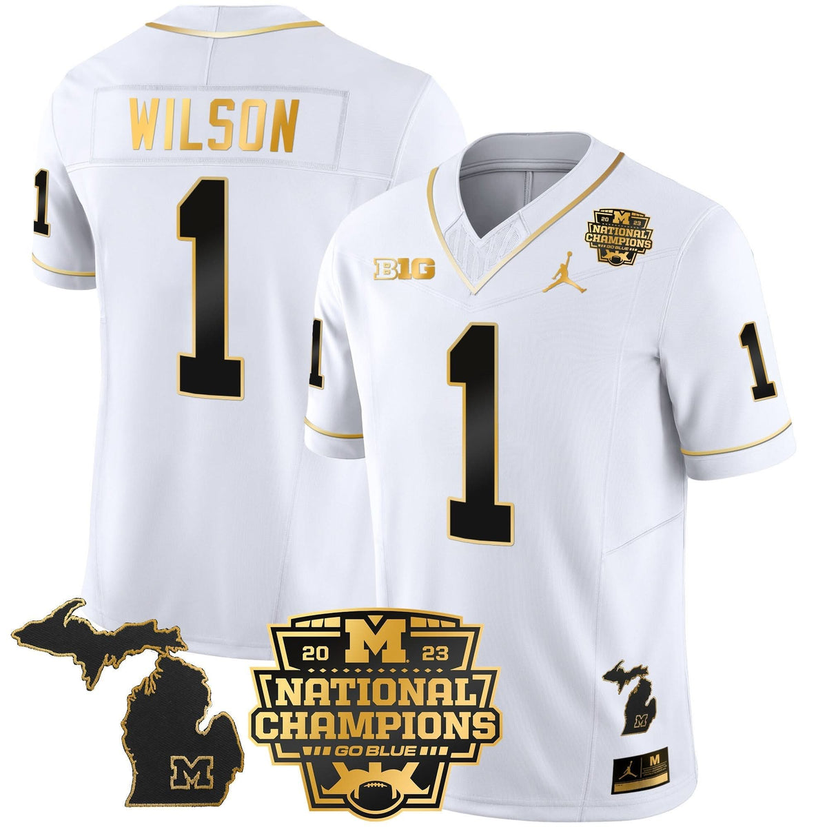 MW 2023 National Champions Patch Gold Vapor Jersey V3