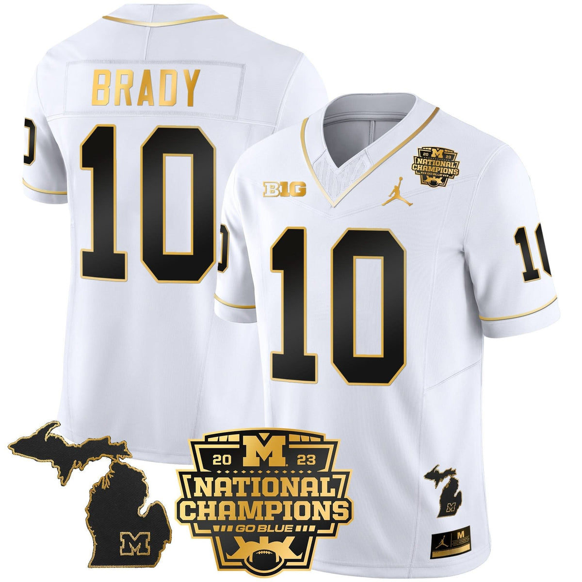 MW 2023 National Champions Patch Gold Vapor Jersey V3
