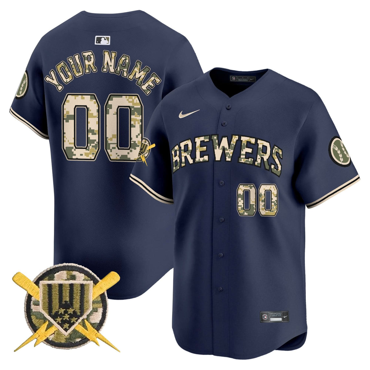 MB Armed Forces Day Vapor Premier Limited Custom Jersey - Stitched