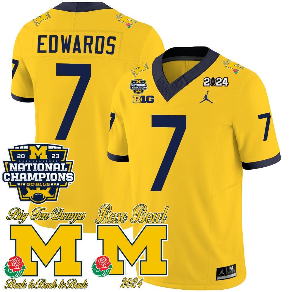 MW 2023 National Champions & Rose Bowl Patch Vapor Jersey