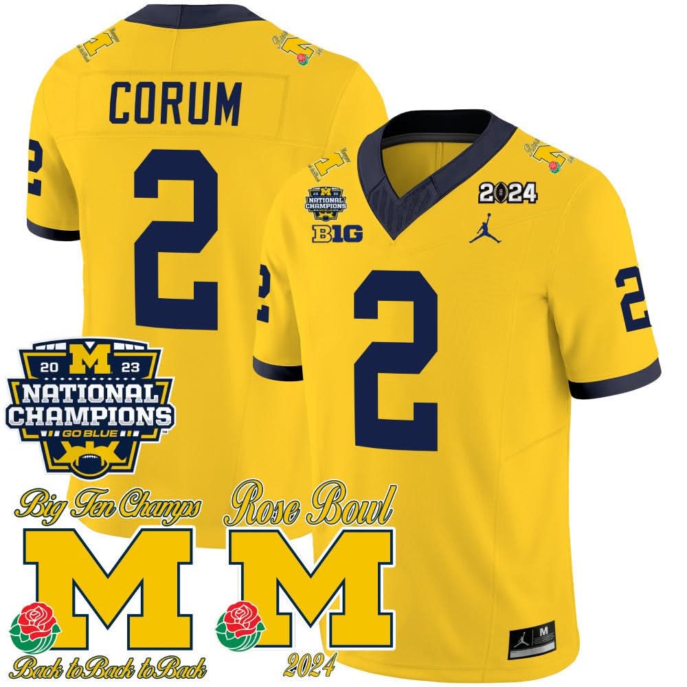 MW 2023 National Champions & Rose Bowl Patch Vapor Jersey