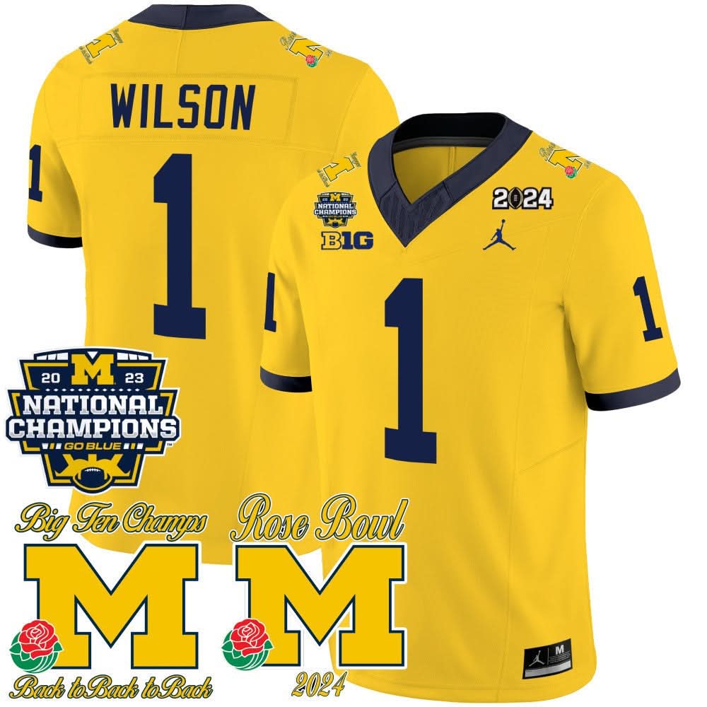MW 2023 National Champions & Rose Bowl Patch Vapor Jersey