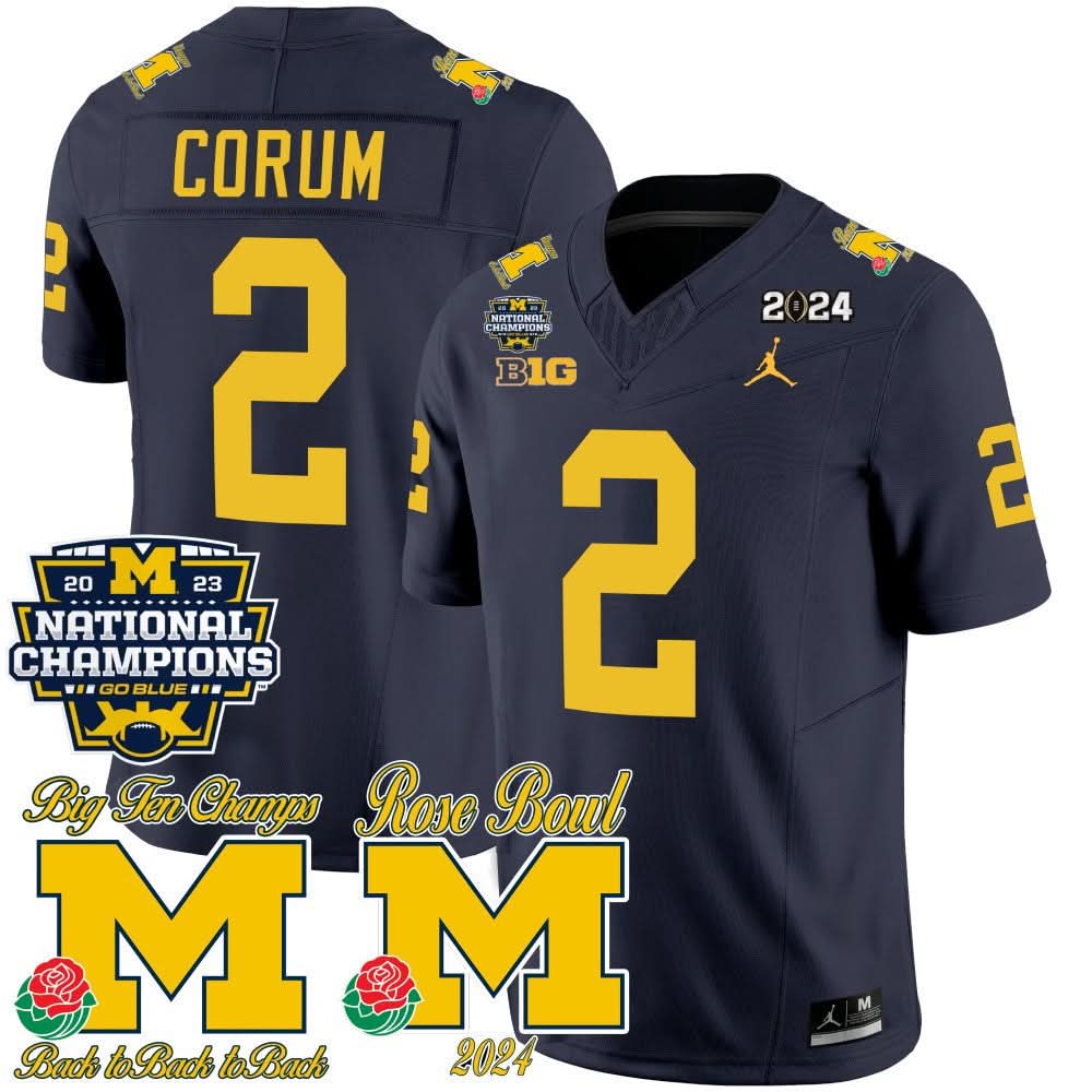 MW 2023 National Champions & Rose Bowl Patch Vapor Jersey