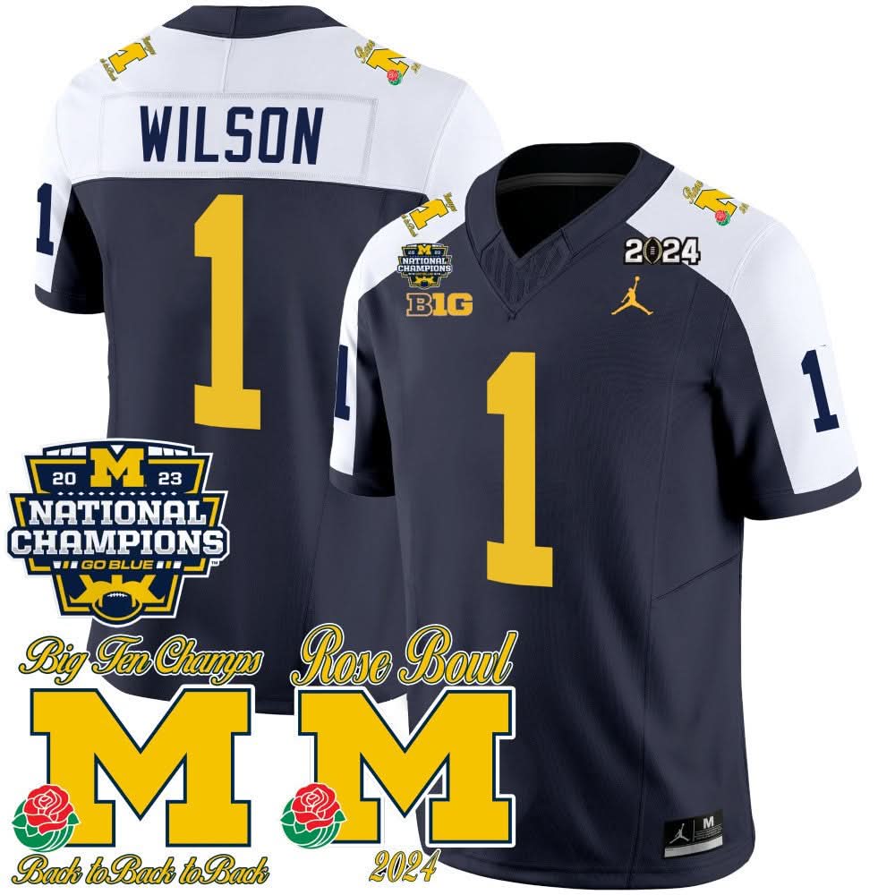 MW 2023 National Champions & Rose Bowl Patch Vapor Jersey