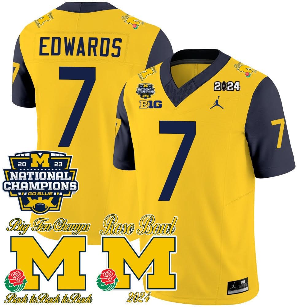MW 2023 National Champions & Rose Bowl Patch Vapor Jersey