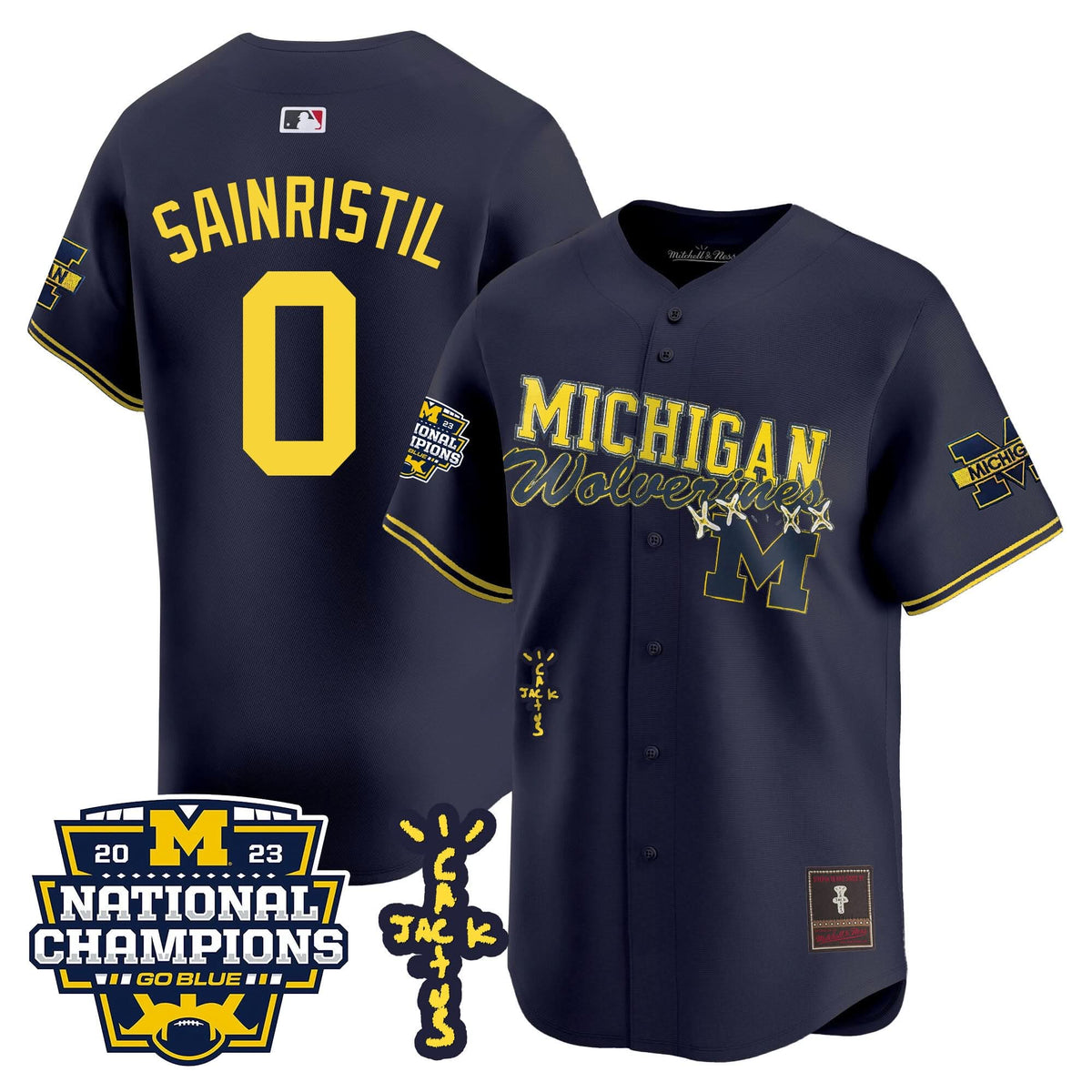 MW Cactus Jack Champions Baseball Jersey - Stitched