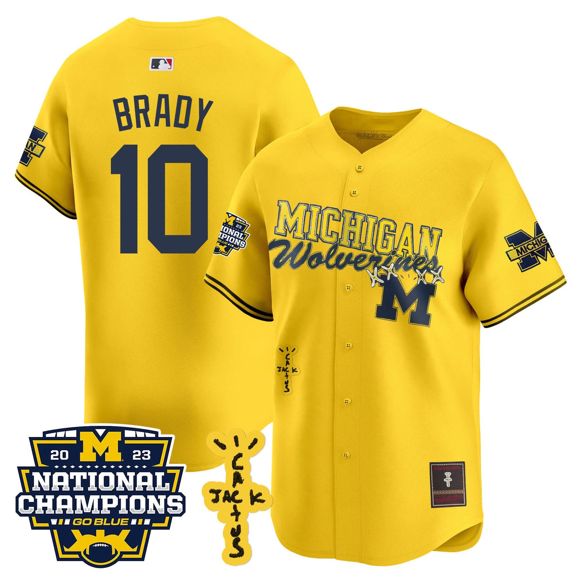 MW Cactus Jack Champions Baseball Jersey - Stitched