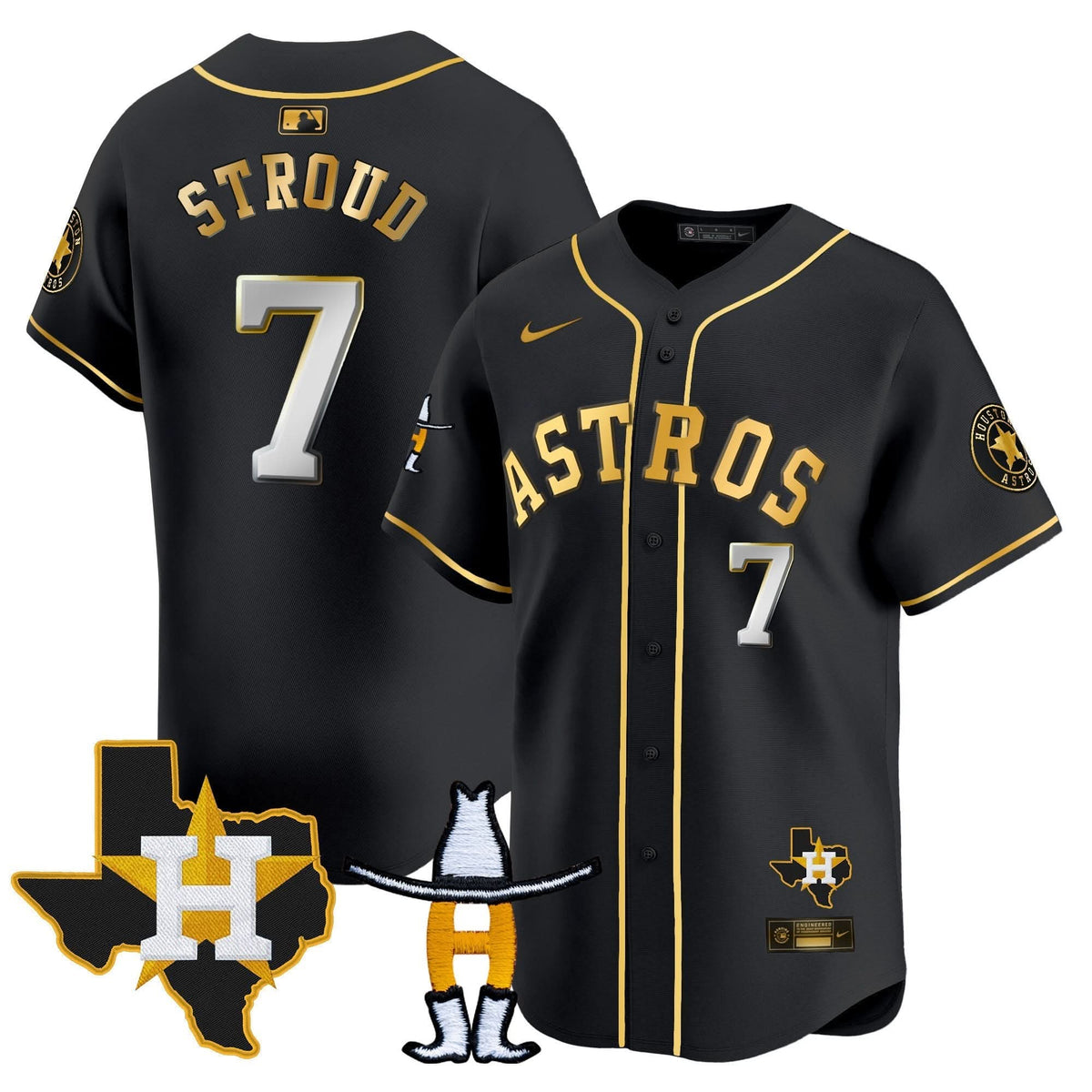 HA Houston Rodeo Patch Vapor Premier Limited Jersey V2 - Stitched