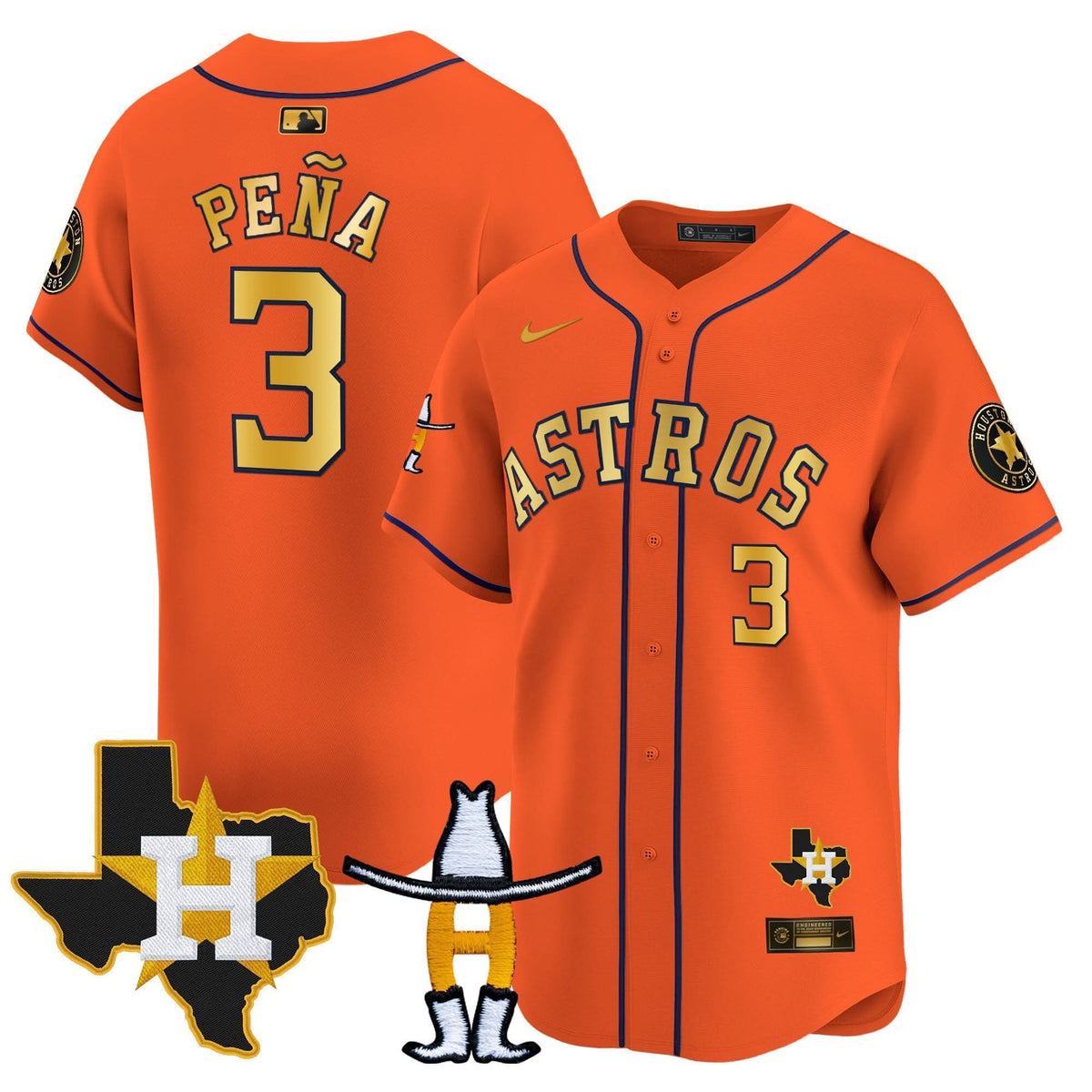 HA Houston Rodeo Patch Vapor Premier Limited Jersey V2 - Stitched