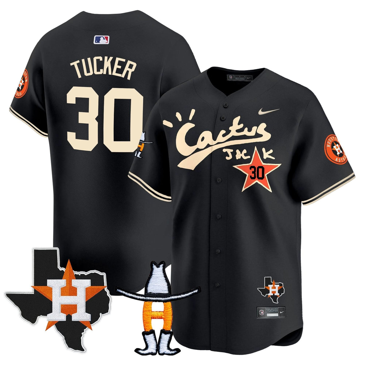 HA Cactus Jack Houston Rodeo Patch Vapor Premier Limited Jersey - Stitched