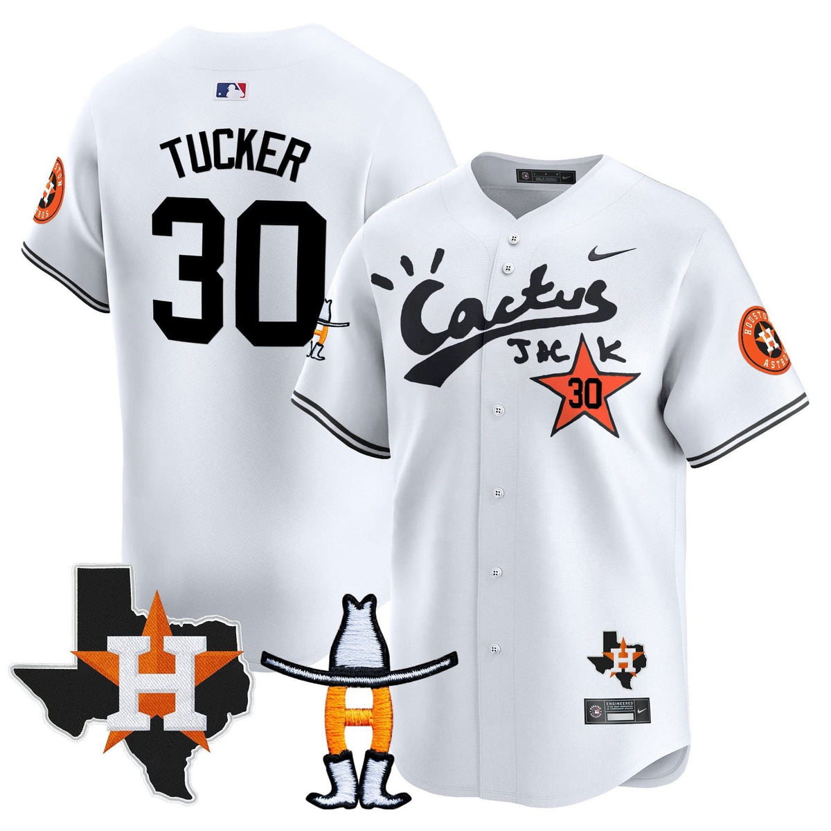HA Cactus Jack Houston Rodeo Patch Vapor Premier Limited Jersey - Stitched