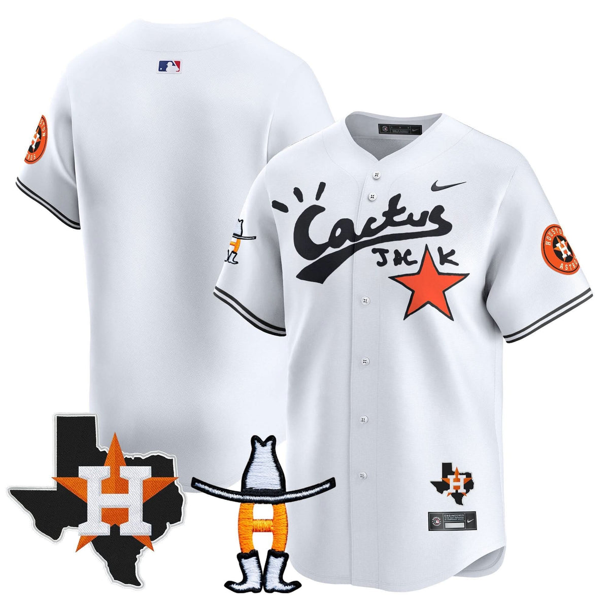 HA Cactus Jack Houston Rodeo Patch Vapor Premier Limited Jersey - Stitched