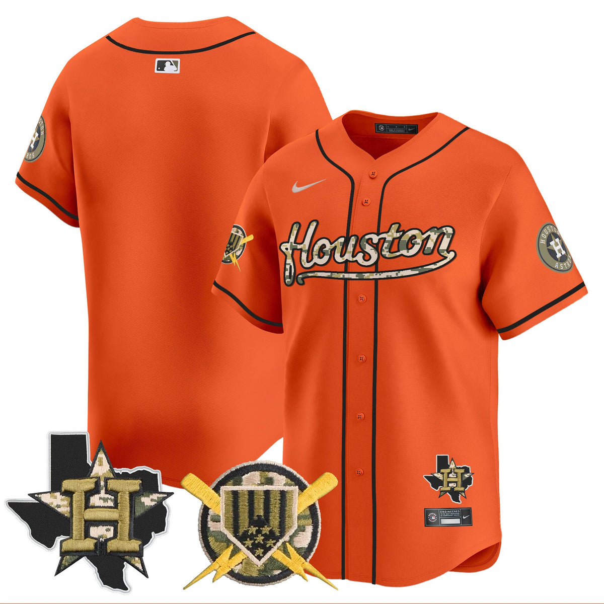 HOU Armed Forces Day Vapor Premier Limited Jersey - Stitched V2