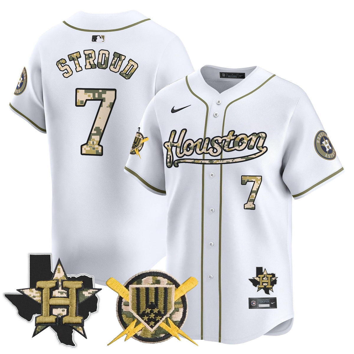 HOU Armed Forces Day Vapor Premier Limited Jersey - Stitched V2