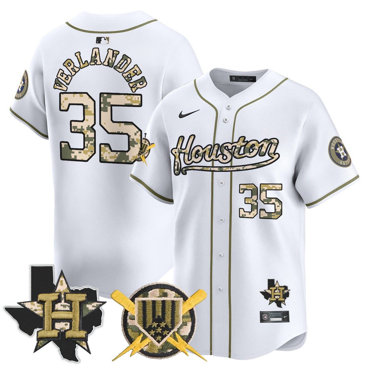 HOU Armed Forces Day Vapor Premier Limited Jersey - Stitched V2